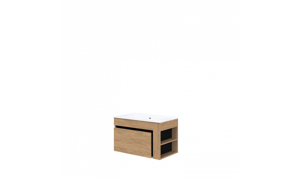 Duesa 80см 1S шкаф для мойки золотой дуб | Ванная комната | ZIPhome.ee изображение 3