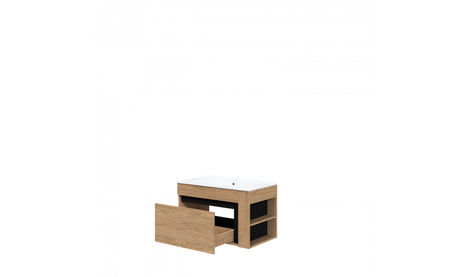 Duesa 80см 1S шкаф для мойки золотой дуб | Ванная комната | ZIPhome.ee изображение 5