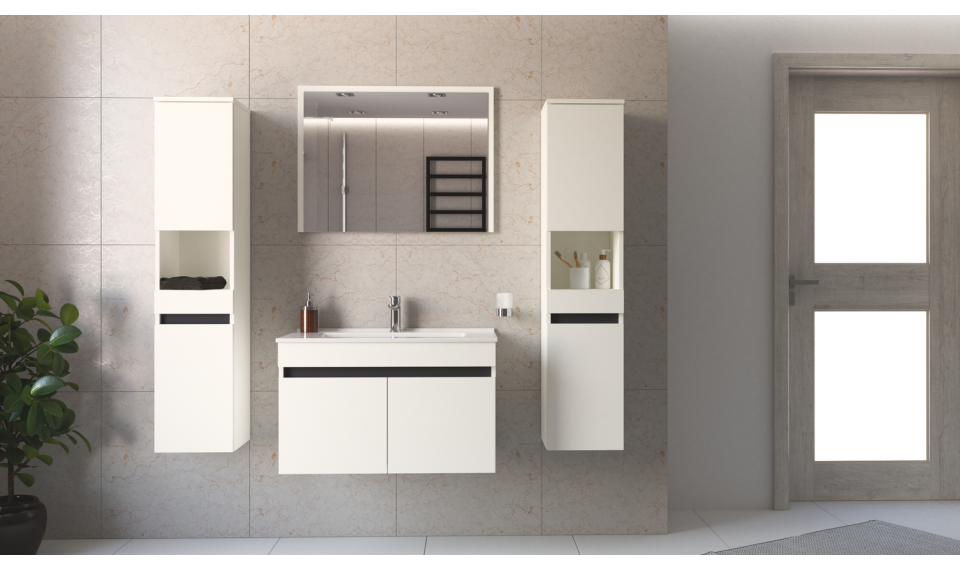 Figaro 80см шкаф для мойки белый | Ванная комната | ZIPhome.ee изображение 6