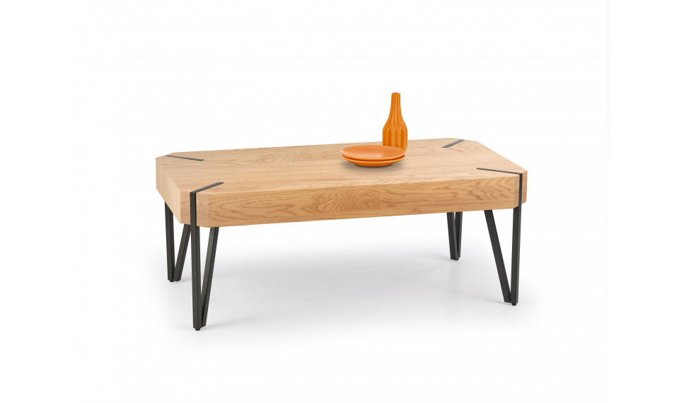 EMILY кофейный столик, цвет золотистый дуб/черный | Кофейные столы | ZIPhome.ee изображение 1