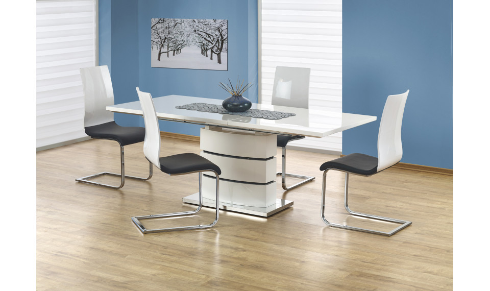 NOBEL extendable dining table color: white | Tables | ZIPhome.ee image 1