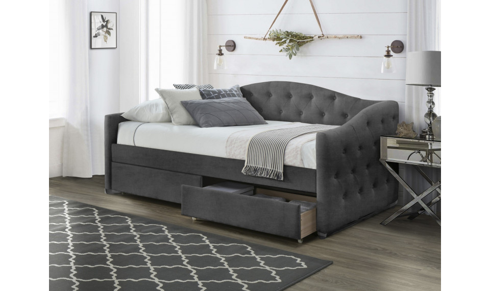 ALOHA bed with drawers, color: grey | Sängyt | ZIPhome.ee kuva 1