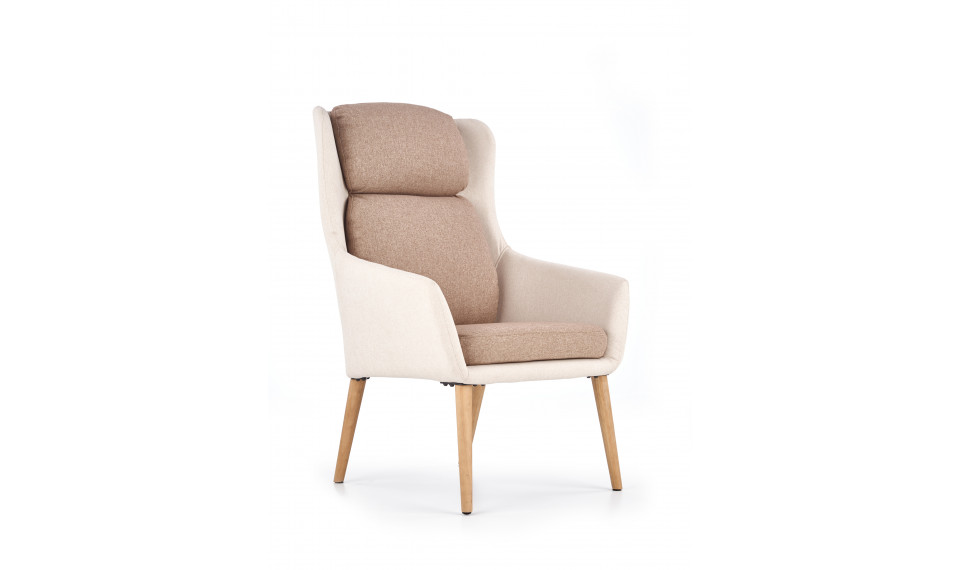 PURIO leisure chair, color: beige / brown | 100% Quality PURIO leisure chair, color: beige / brown | Armchairs | ZIPhome.ee image 1