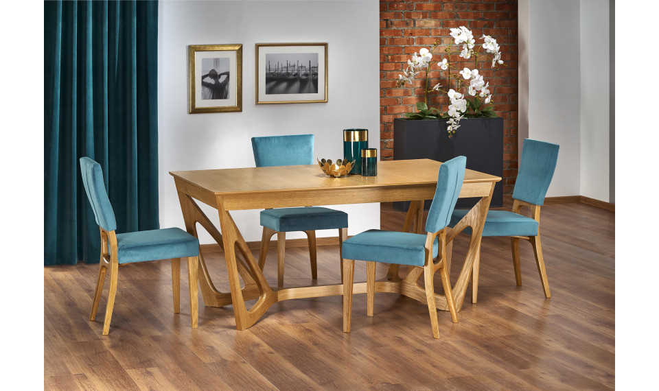 WENANTY pikendatav söögilaud, värv kuldne tamm | Lauad | ZIPhome.ee изображение 1