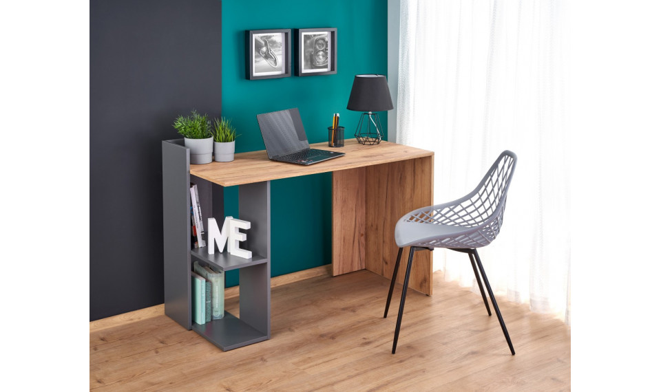 FINO письменный стол, цвет дуб вотан/антрацит | Письменные столы | ZIPhome.ee изображение 1