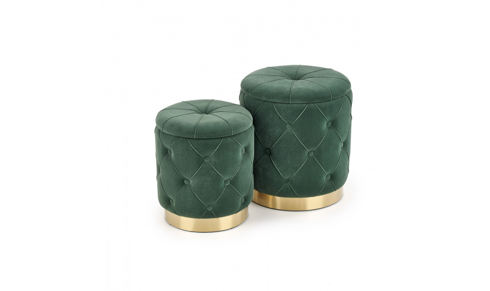 POLLY set of two stools, color: dark green | Footstools | ZIPhome.ee image 1
