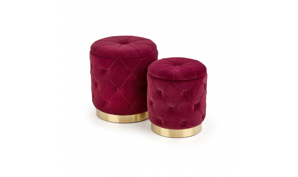 POLLY set of two stools, color: dark red | Footstools | ZIPhome.ee image 1