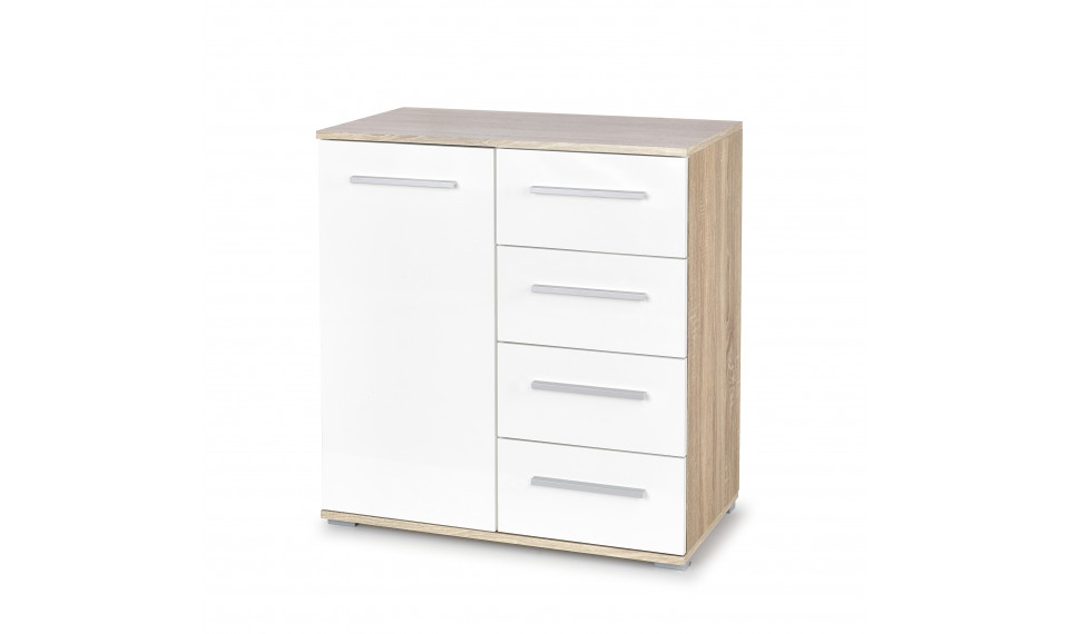LIMA KM-2 комод, цвет дуб сонома/белый | Спальня | ZIPhome.ee изображение 1