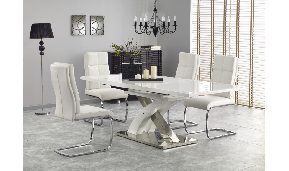 SANDOR 2 extendable dinind table, color: extra white | Tables | ZIPhome.ee image 1