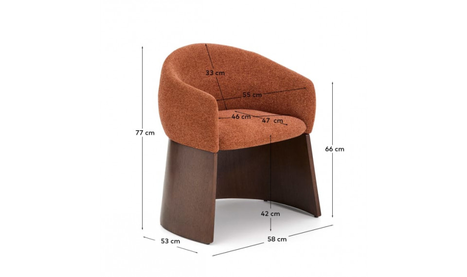 Bosca стул terracotta шенил орех | Стулья | ZIPhome.ee изображение 6