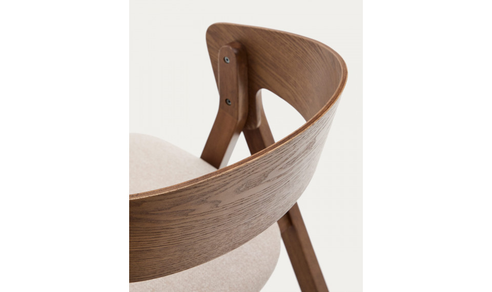 Godia cтул орех и бежевой шениль | Стулья | ZIPhome.ee изображение 4