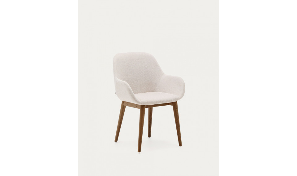 Konna cтул бежевый ножки темные | Стулья и кресла | ZIPhome.ee изображение 1