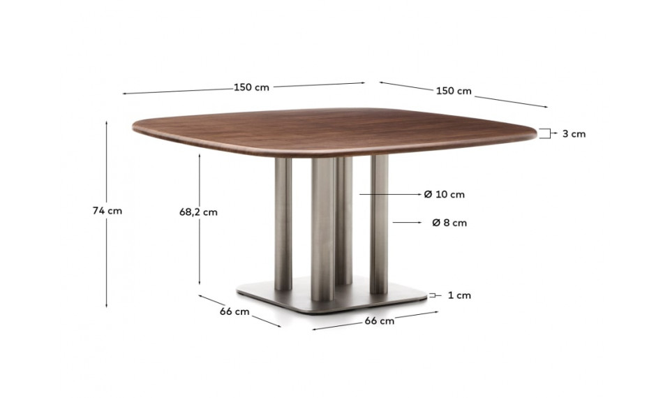 Melvar table 150 walnut | Tables | ZIPhome.ee image 2