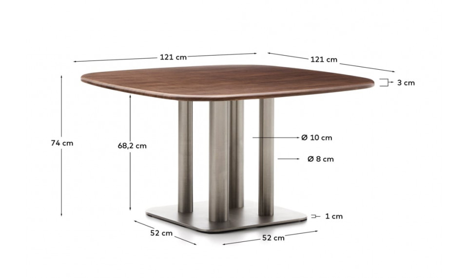 Melvar table 120 walnut | Tables | ZIPhome.ee image 2