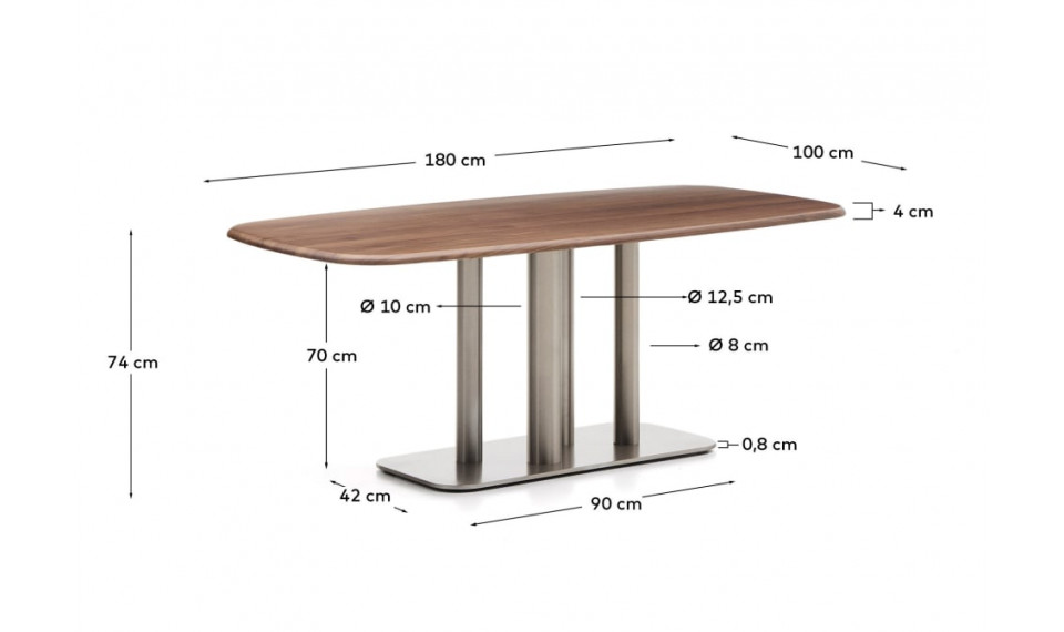 Melvar table 180 walnut | Tables | ZIPhome.ee image 2