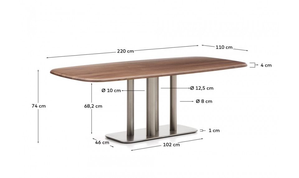 Melvar table 220 walnut | Tables | ZIPhome.ee image 2