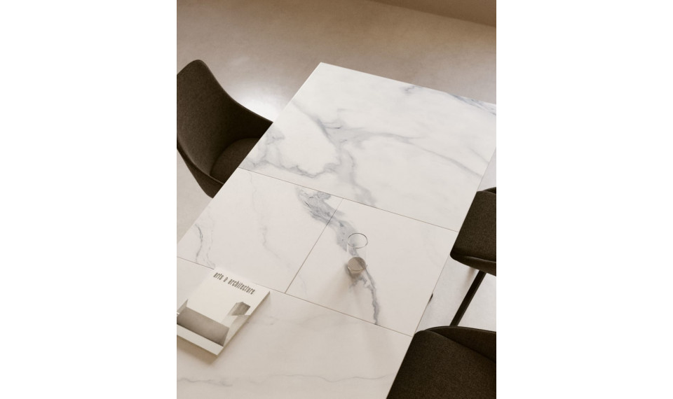 Theone table white and black legs 160(210)x90xH76 cm | Tables | ZIPhome.ee image 4