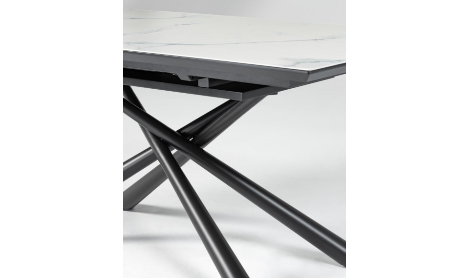 Theone table white and black legs 160(210)x90xH76 cm | Tables | ZIPhome.ee image 3
