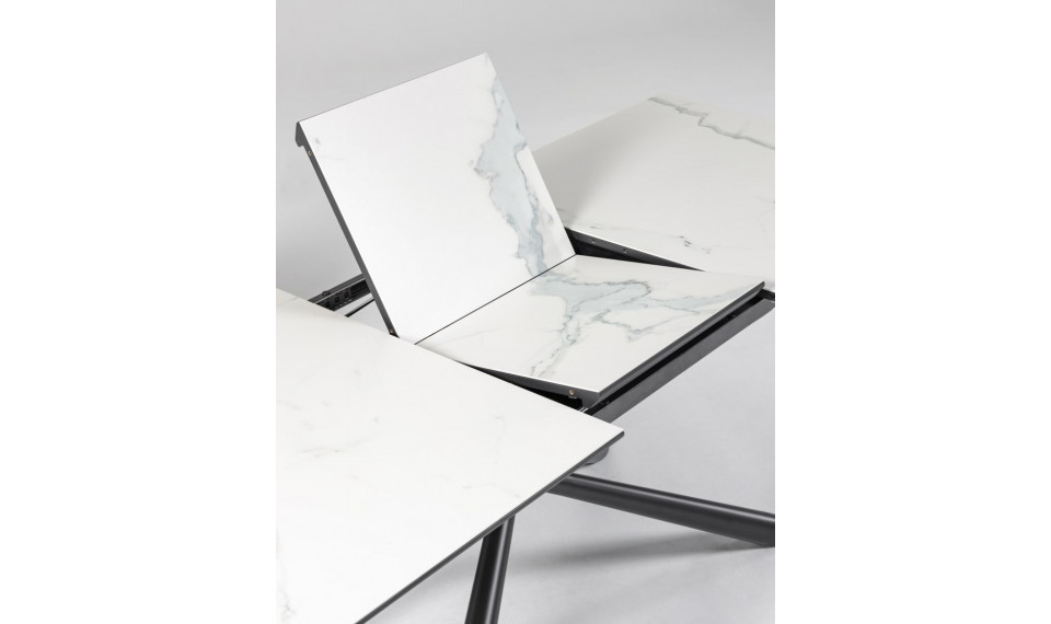 Theone table white and black legs 160(210)x90xH76 cm | Tables | ZIPhome.ee image 5