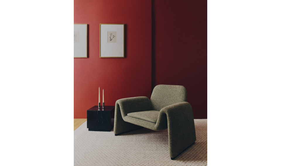 Melvia tugitool rohleine šenill | Pehme mööbel | ZIPhome.ee pilt 2