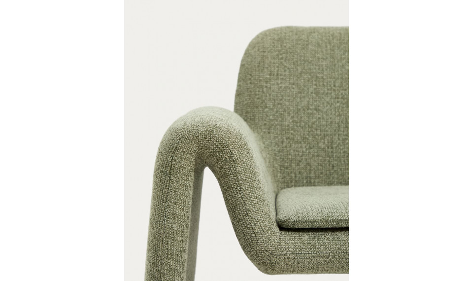 Melvia tugitool rohleine šenill | Pehme mööbel | ZIPhome.ee pilt 3