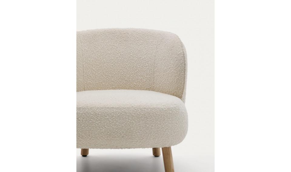 Ulit tugitool valge buklee | Pehme mööbel | ZIPhome.ee pilt 3