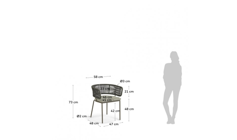 Nadin  outdoor armchair beige | Outdoor tables and chairs | ZIPhome.ee image 5