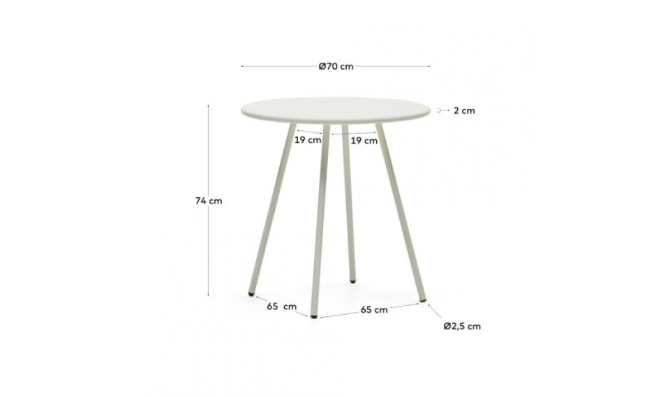 Montjoi table 70 White | Tables | ZIPhome.ee image 2