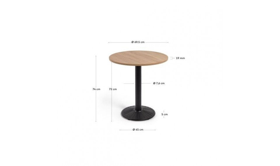 Tiaret round table Brown | Tables | ZIPhome.ee image 3