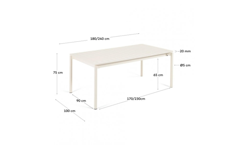 Zaltana table White | Tables | ZIPhome.ee image 4