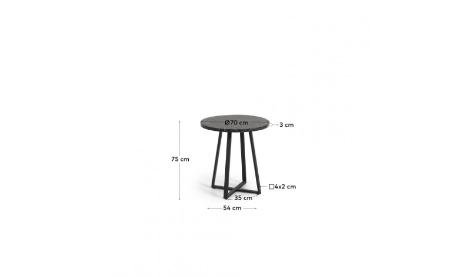 Tella table 70 Black | Tables | ZIPhome.ee image 3