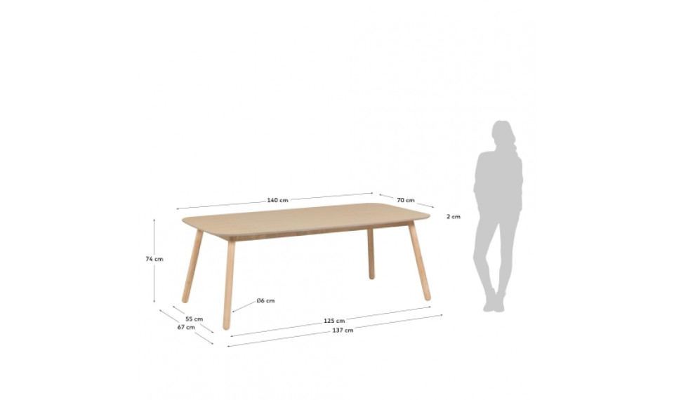 Batilde table  Natural | Pöydät | ZIPhome.ee kuva 3