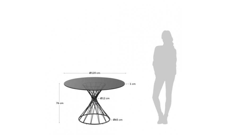 Niut glass table Black | Tables | ZIPhome.ee image 2