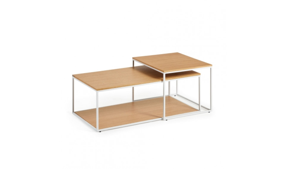 Yoana  coffee table set Natiral/white | Сoffee tables | ZIPhome.ee image 1