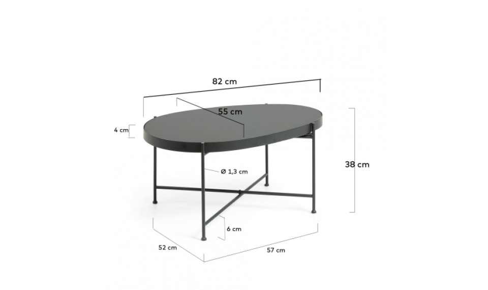 Marlet coffee table Balck | Сoffee tables | ZIPhome.ee image 2