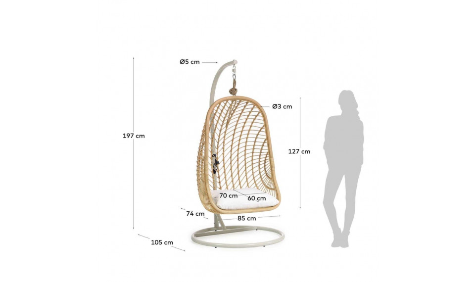 Ekaterina hanging tool with base | Aiadiivanid ja tugitoolid | ZIPhome.ee pilt 6