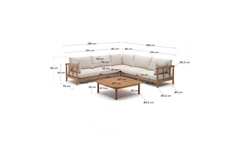 Sacova komplekt280 | Aiadiivanid ja tugitoolid | ZIPhome.ee pilt 3