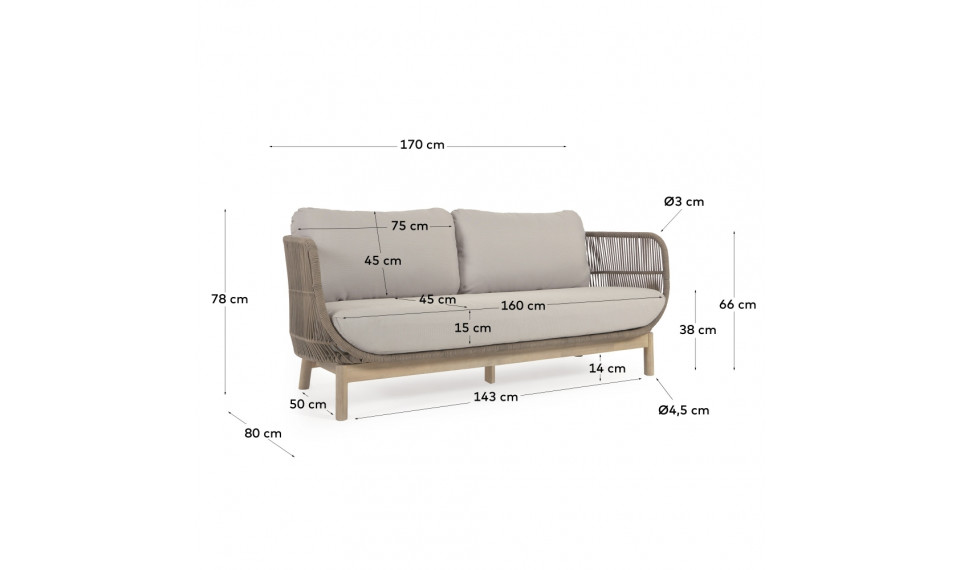 Catalina diivan 3  Beige | Aiadiivanid ja tugitoolid | ZIPhome.ee kuva 4