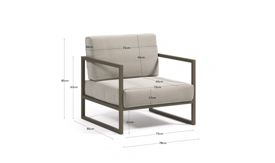 Camova armchair Grey | Outdoor sofas and armchairs | ZIPhome.ee image 3