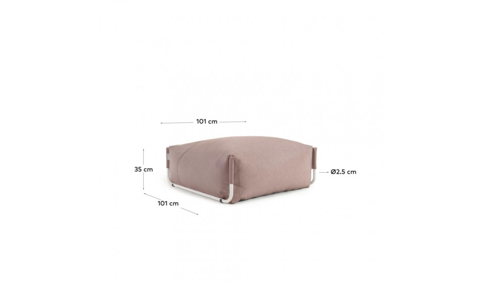 Square pouf terracota | Outdoor sofas and armchairs | ZIPhome.ee image 3