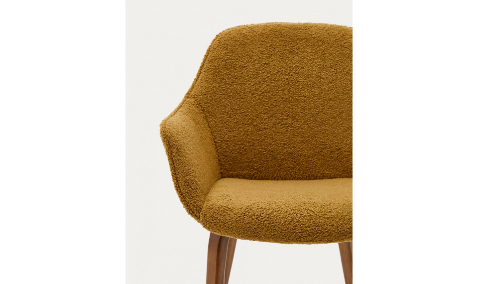 Aleli chair walnut mustard Aleli chair walnut mustard
