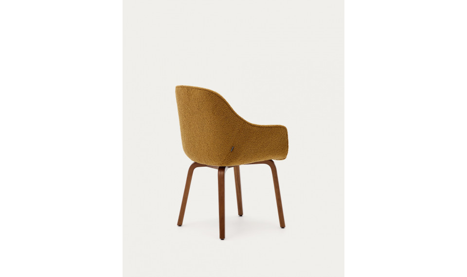 Aleli chair walnut mustard Aleli chair walnut mustard