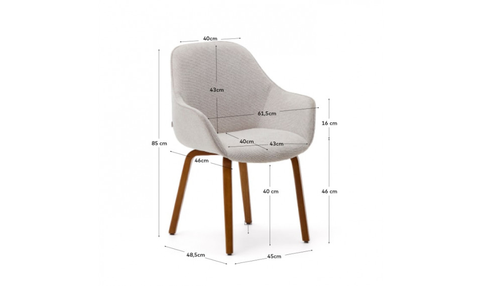 Alelil стул орех бежевый | Стулья | ZIPhome.ee изображение 2