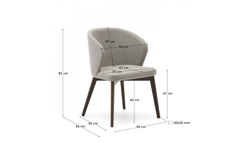 Darice chair walnut brown | Kave Home | ZIPhome.ee image 2