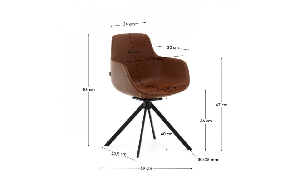 Tissiana стул eco корчневый | Стулья и кресла | ZIPhome.ee изображение 2