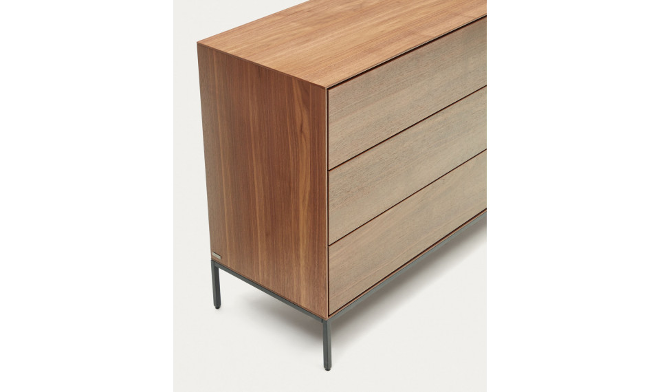 Vedrana chest of 3 drawers walnut | Makuuhuone | ZIPhome.ee kuva 3