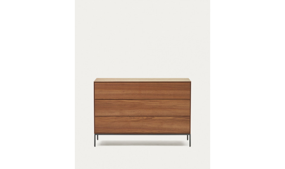 Vedrana chest of 3 drawers walnut | Makuuhuone | ZIPhome.ee kuva 1