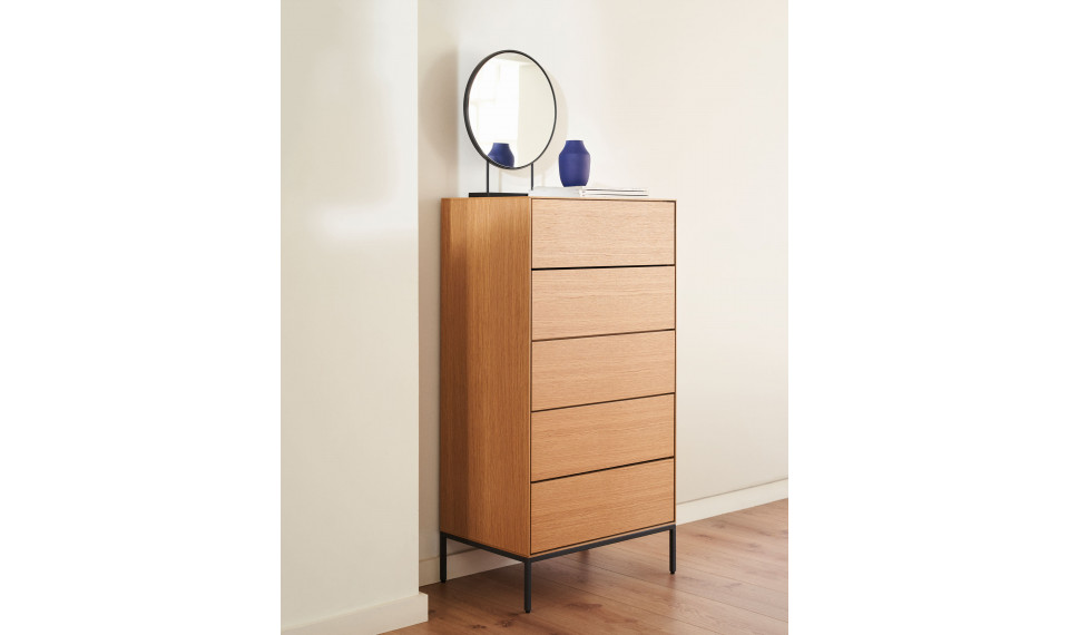 Vedrana 5 drawers chest oak | Makuuhuone | ZIPhome.ee kuva 2