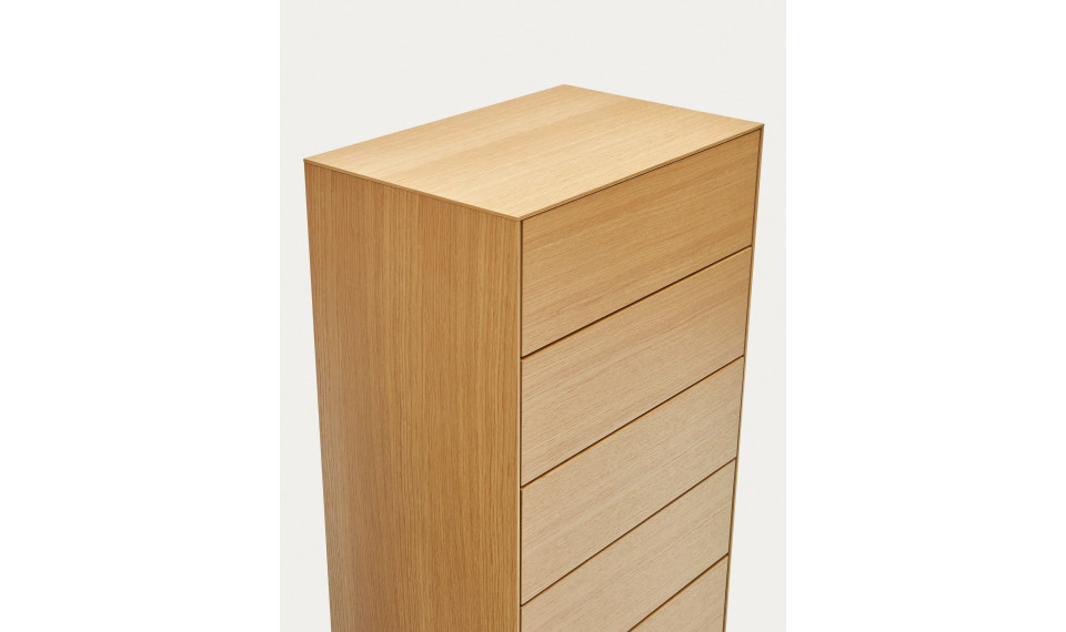 Vedrana 5 drawers chest oak | Makuuhuone | ZIPhome.ee kuva 3