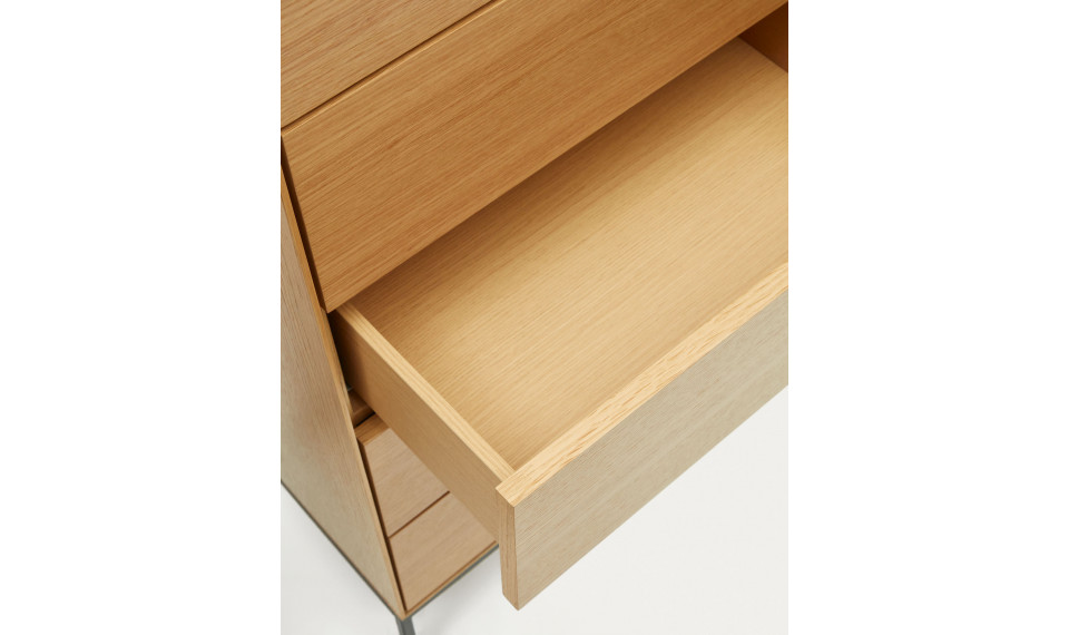 Vedrana 5 drawers chest oak | Makuuhuone | ZIPhome.ee kuva 4